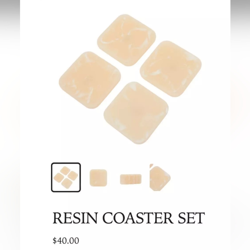 Ririku Resin Coasters, set of 4